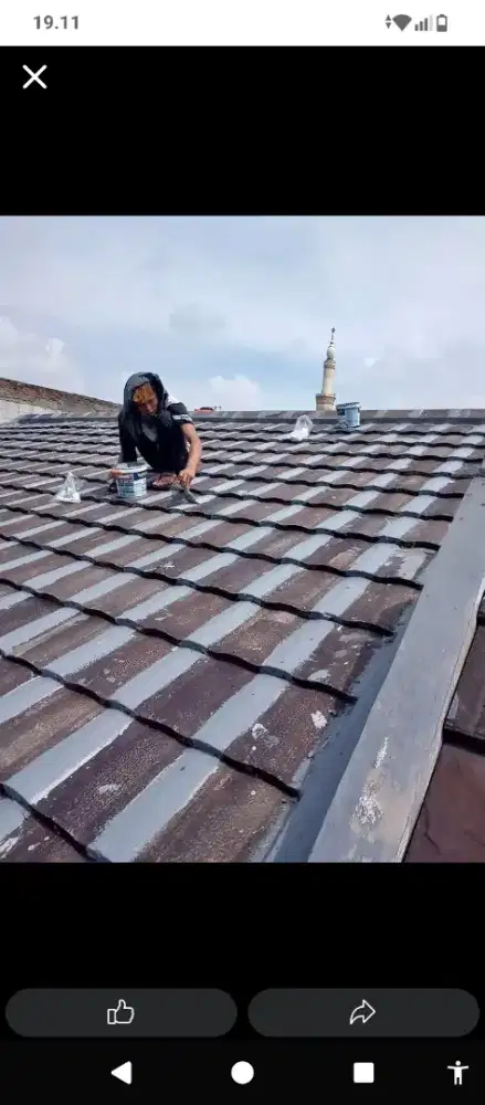 Perbaikan atap bocor talang air dak rembes dan renovasi