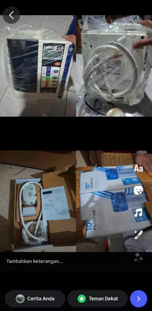 MACHINE KANGEN WATER + FLOJET WATER PUMP + FILER TANDON 4 PCS