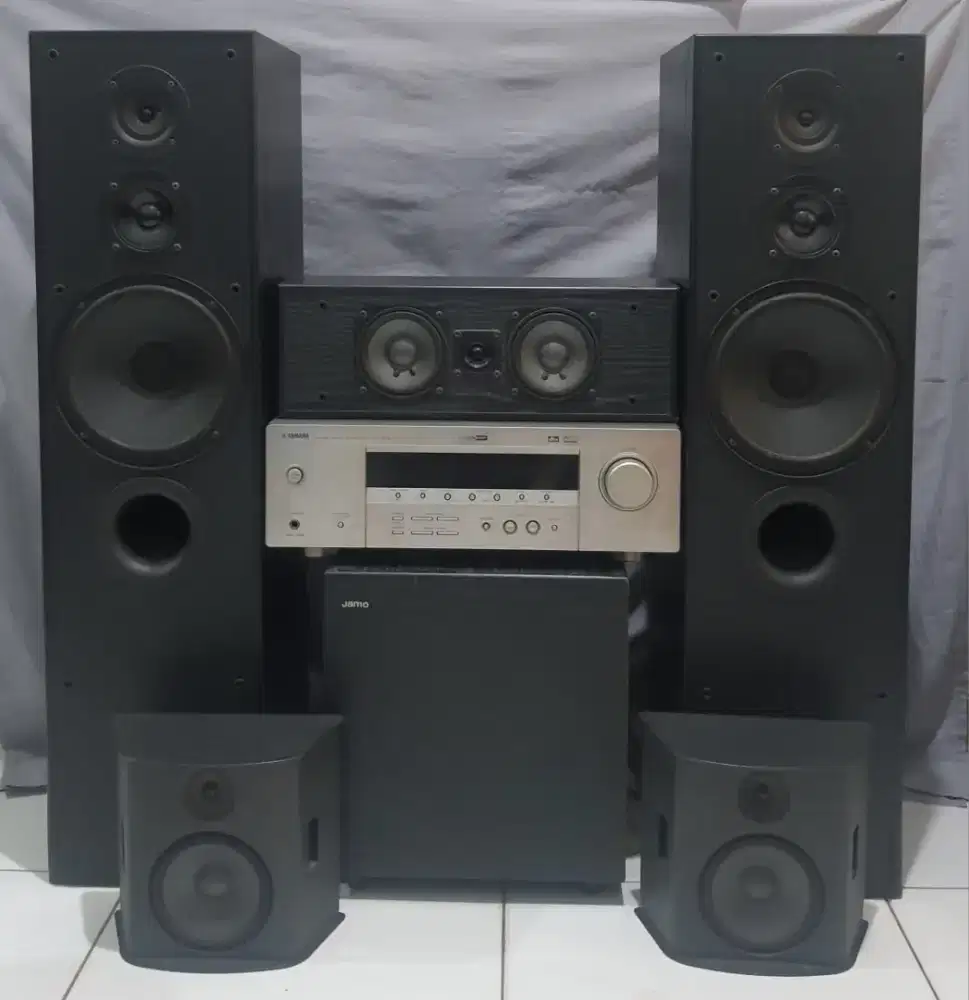 Home Theater Speaker Jamo Amplifier Yamaha
