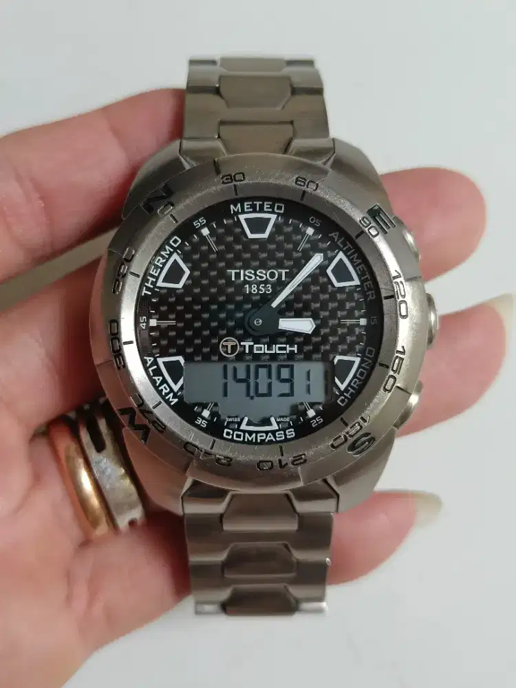 Tissot T touch titanium original minus touch screen rusak rantai