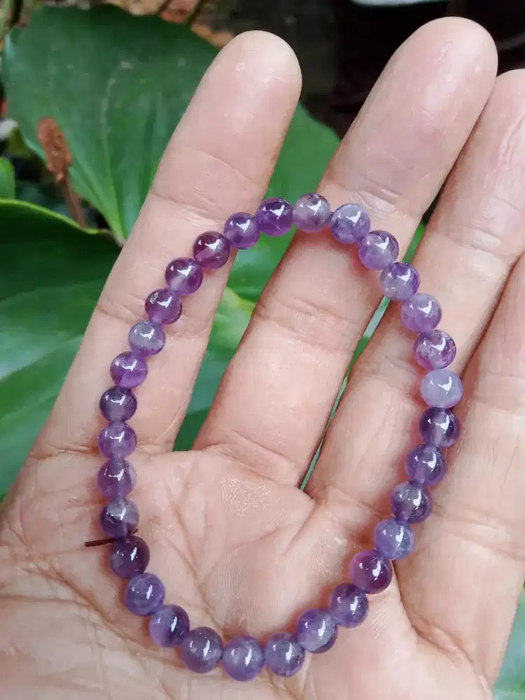 Natural gelang tasbeh amethys 10mm net harga