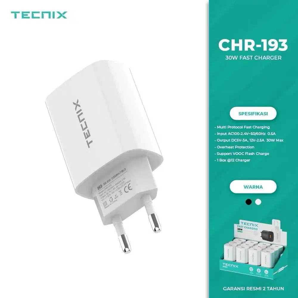 charger usb 30w tecnix