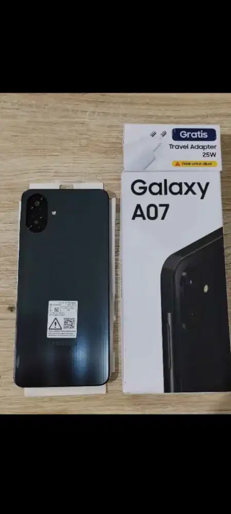 Jual samsung a07 4G, warna hitam 8/256