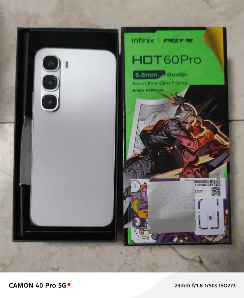 Infinix hot 60 pro Ram 8/128gb Masih garansi Fullset