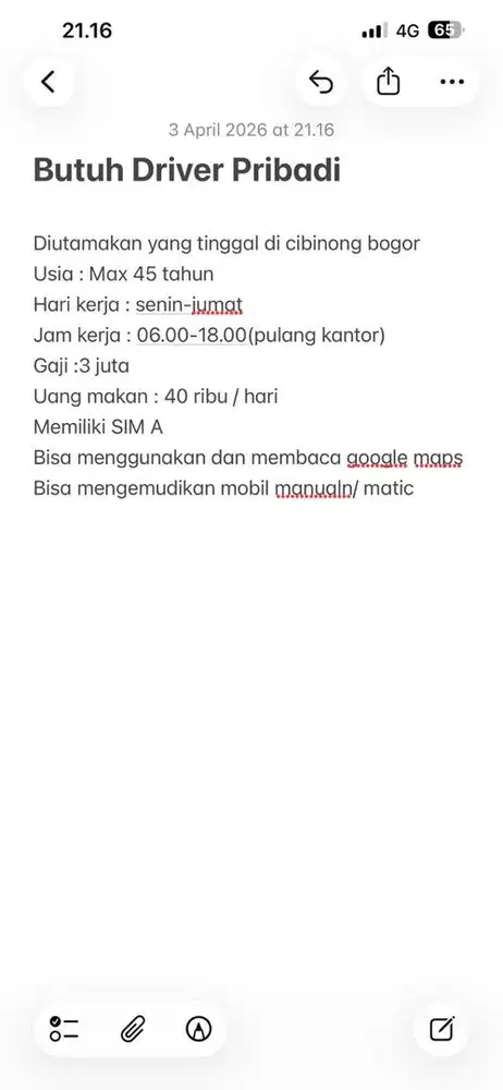 Lowongan Driver Cibinong