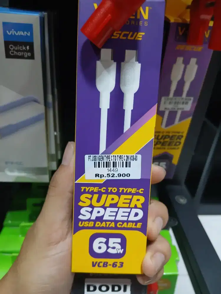 USB VGEN TYPE C TO TYPE C 2M VCB-63 |ATLANTIS DAHSYAT