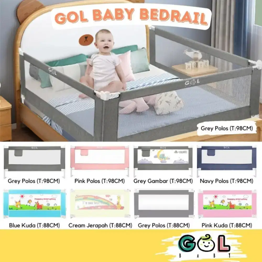 GOL BABY BEDRAIL GREY