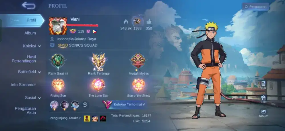 Akun Mobile Legends ex Imo