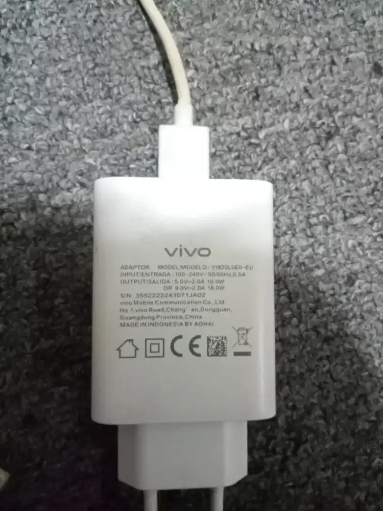 CHARGER VIVO ORIGINAL 100% BAWAANNYA