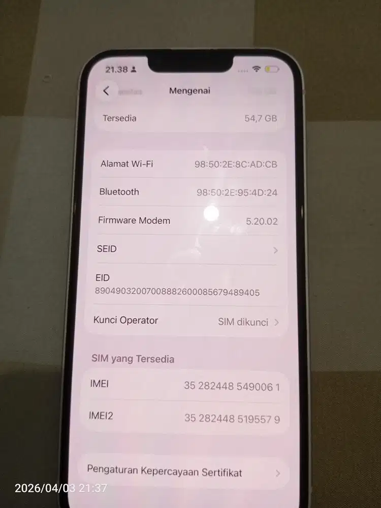 Dijual ip 13 128 apa adanya yaaa