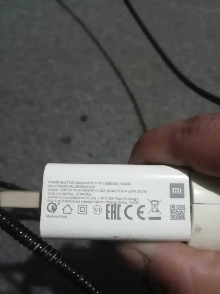 Charger Xiaomi Original  22.5 watt 
Fast charging
Quick Charge 3.0