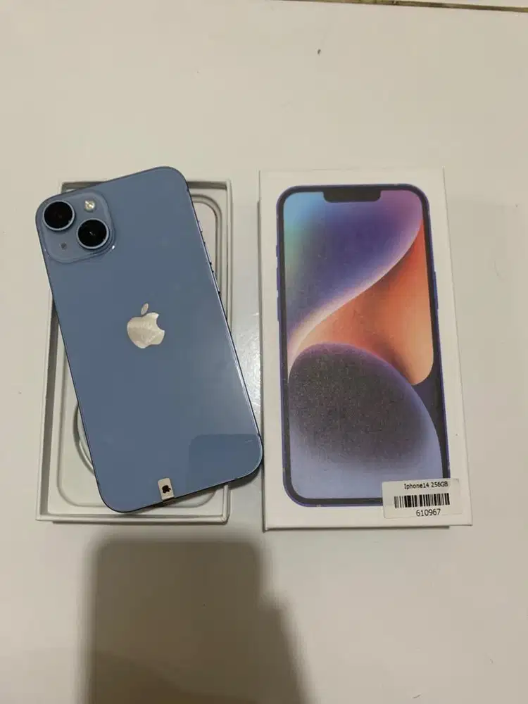 Iphone 14 256gb original fullset mulus