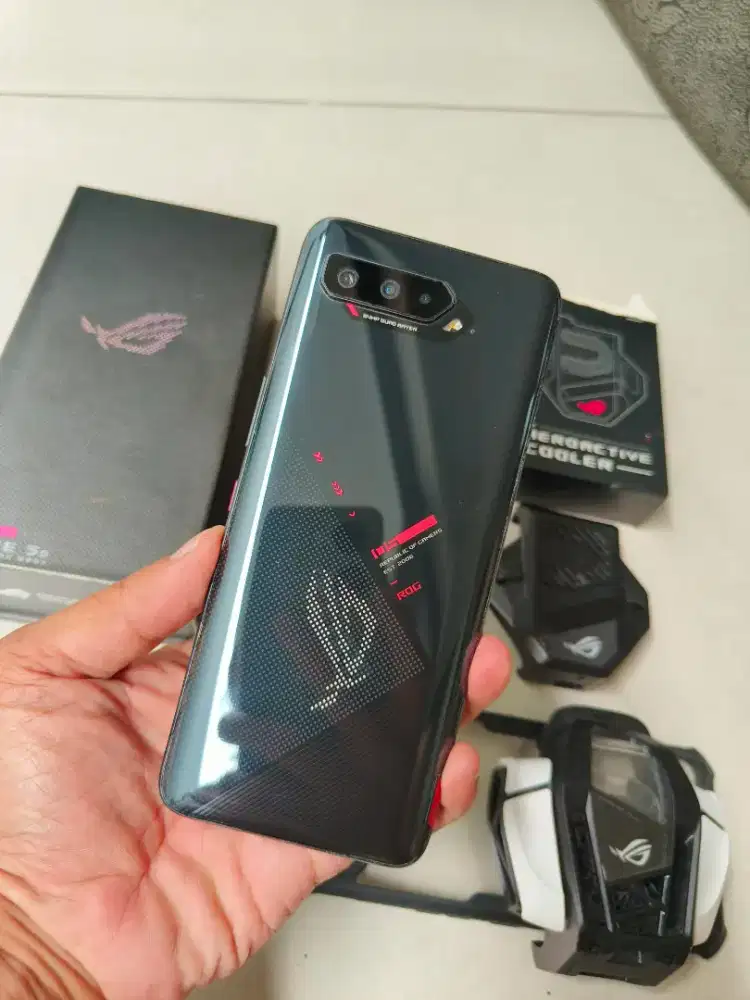 Asus rog phone 5s 8/128 gb mulus full original garansi resmi+ coller