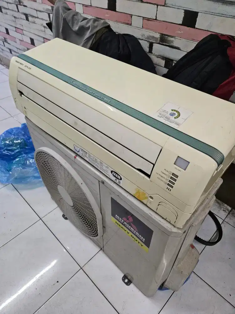 AC mitsubishi 2pk Outdoor Rusak Indoor Normal