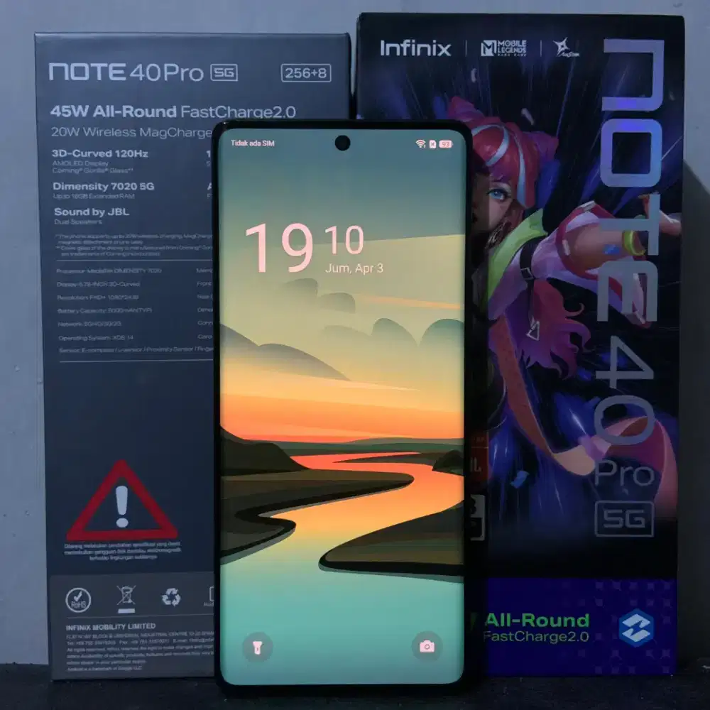 infinix note 40 pro 5G 8/256 fullset