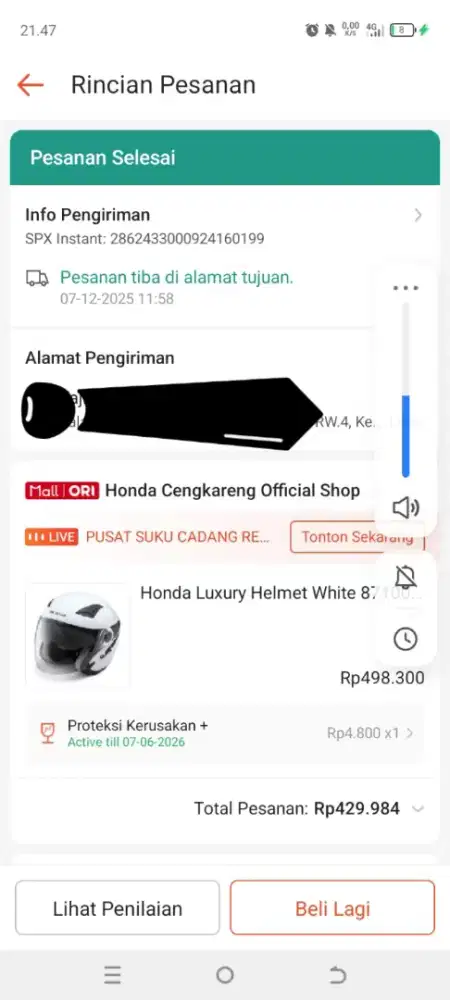 Dijual baru 3 bulan