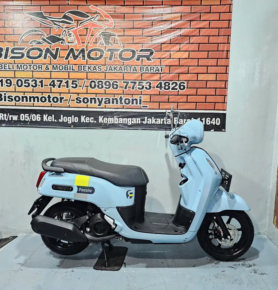 MEWAH! YAMAHA FAZZIO NEO HYBRID KEYLESS 125 CC TH 2024 BIRU MUDA