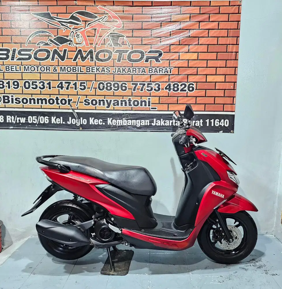 MEWAH ! YAMAHA FREEGO S KEYLESS 125 TAHUN 2019 MERAH DOFF