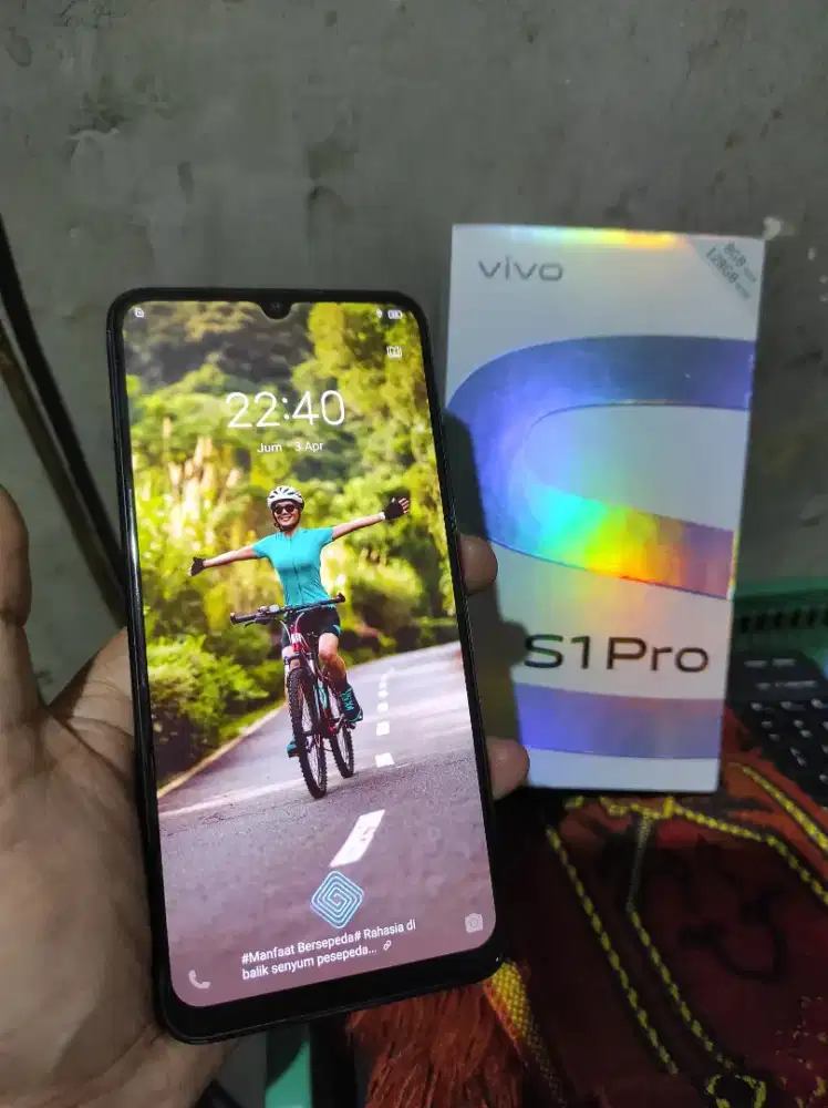 Vivo s1 pro 8+4/128 full original sidik jari dilayar sangat terawatt