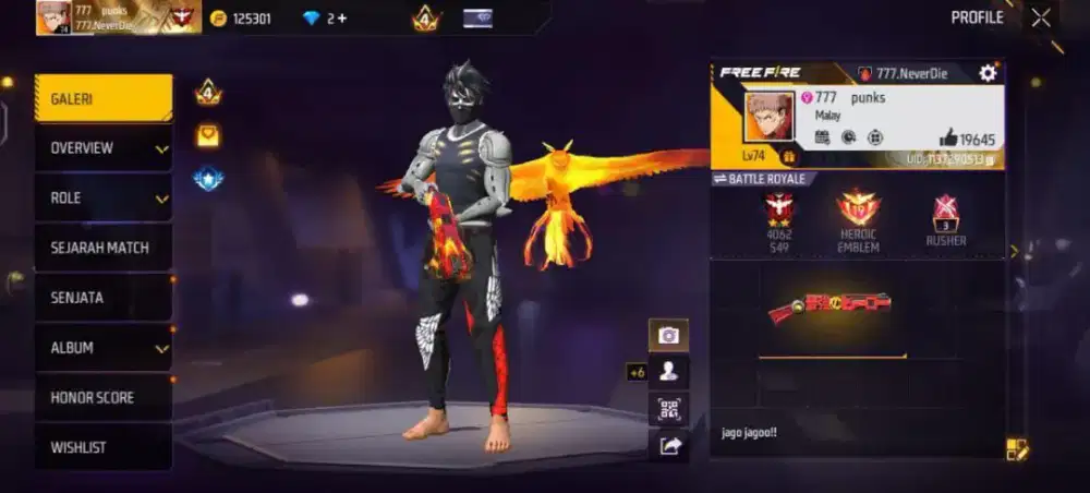 Akunff SG opm dijual