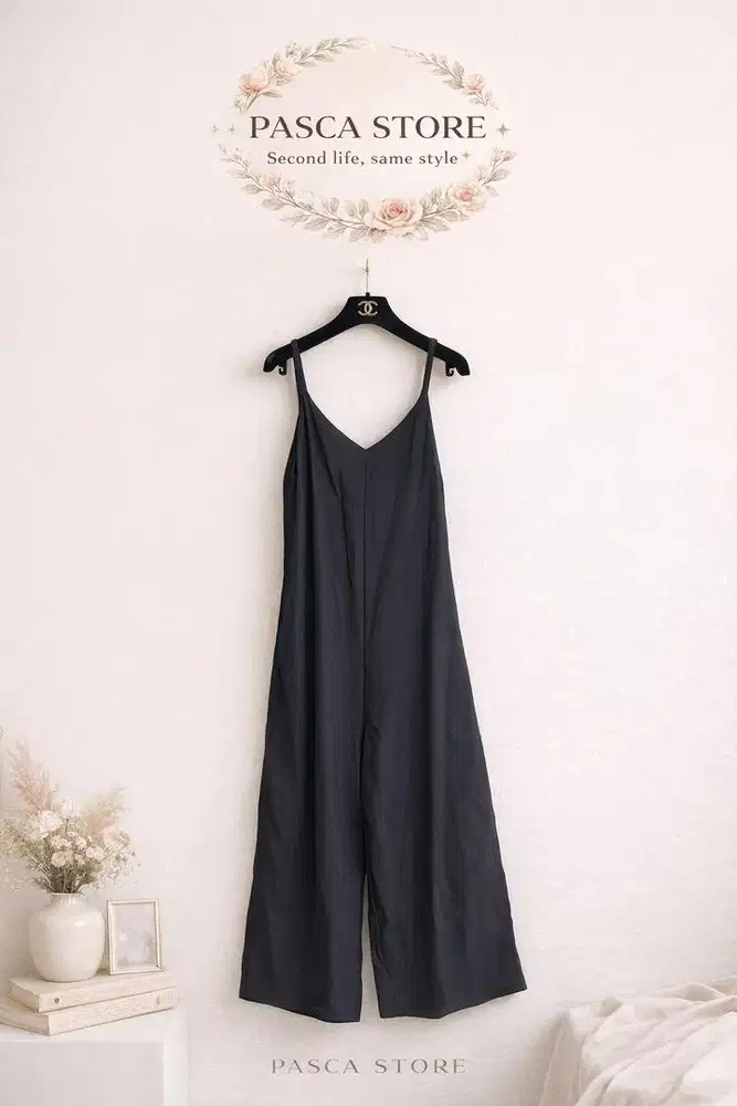 Jumsuit Hitam Korea Style