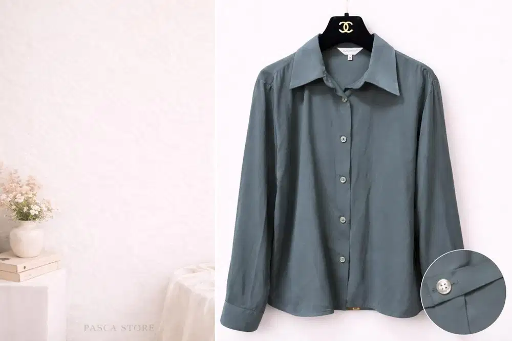 Kemeja Silk Korea Style