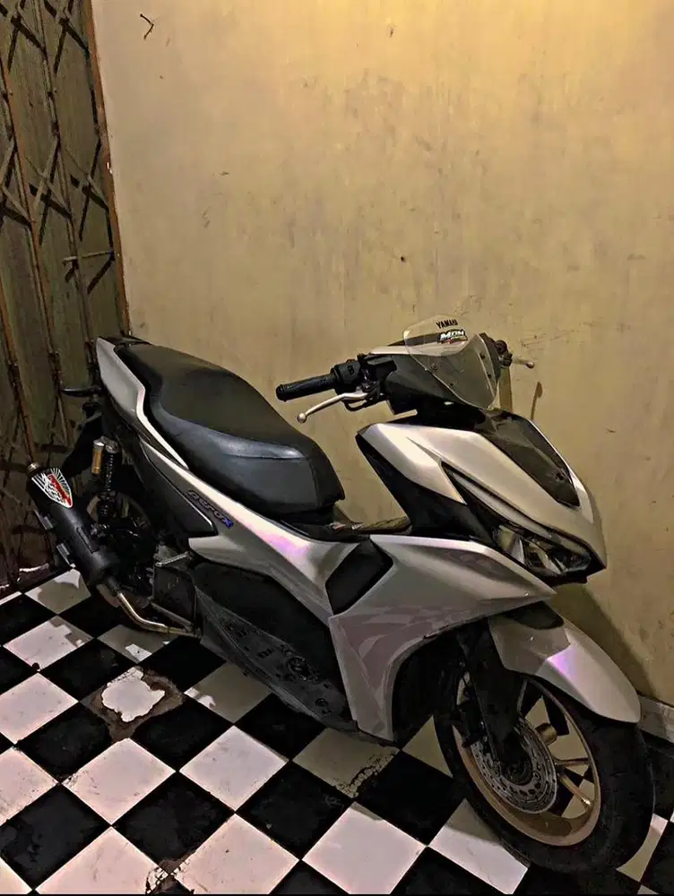 Body aerox new (silver lembayung ungu)