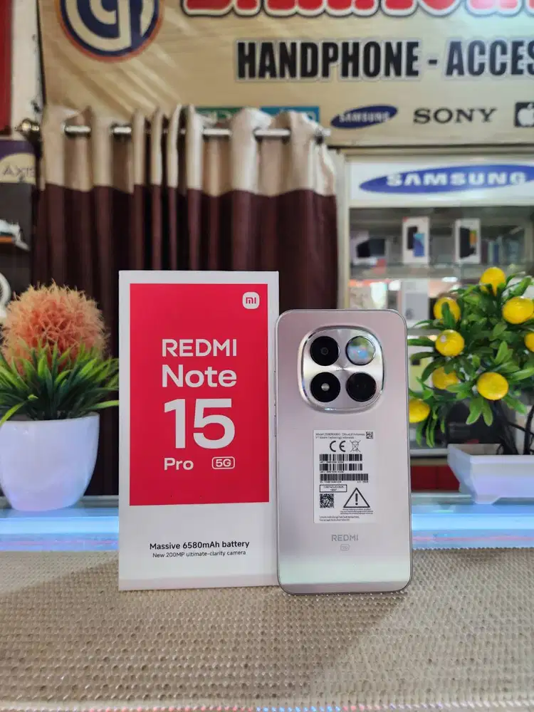Redmi Note 15 Pro 5G Ram 8+8Gb/ 256Gb Fullset Mulus Ori 100% Like New
