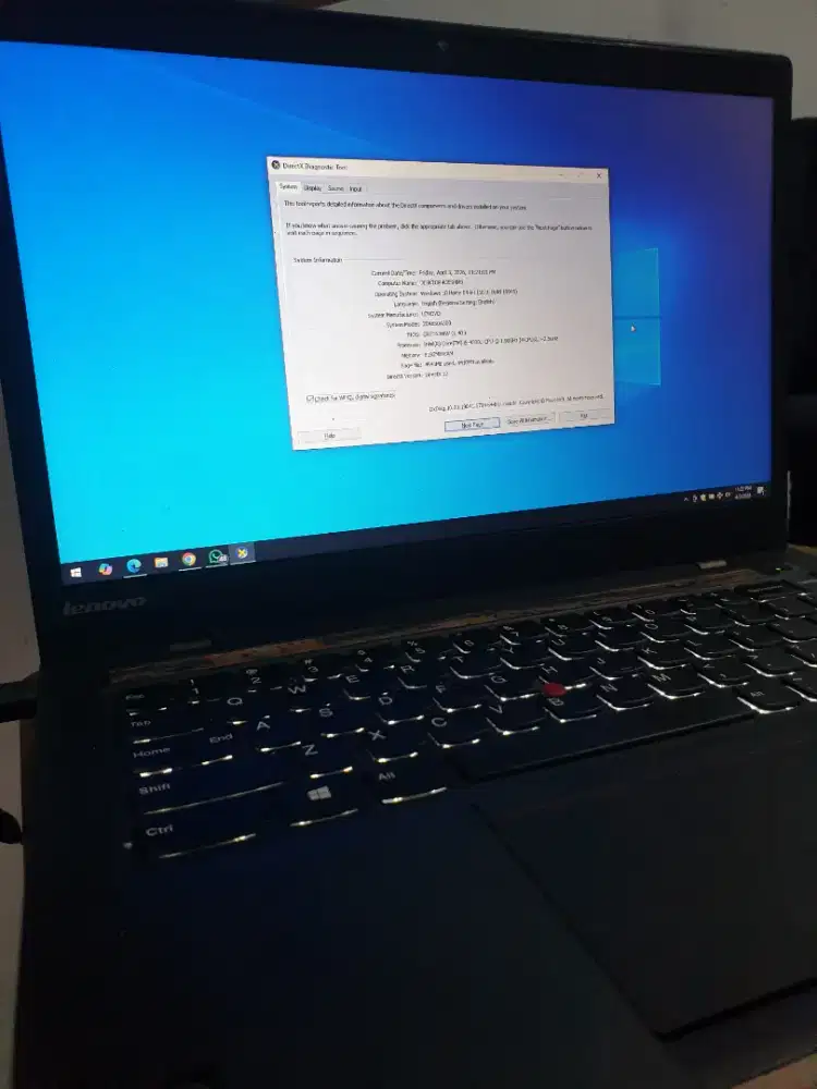 Lenovo ThinkPad x1 Carbon gen 2 touchbar