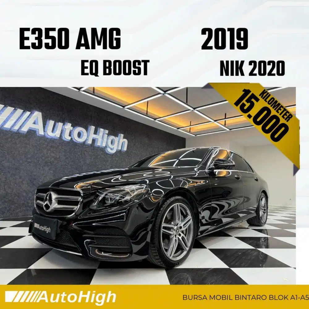 DP10% [Km15.000] E350 AMG EQ Boost 2019 Black Reg 2021 #AUTOHIGH