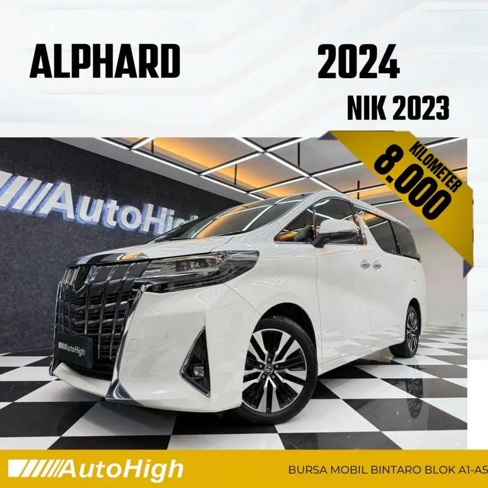DP10% [Km8.000] Alphard G 2023 White Reg 2022 #AUTOHIGH