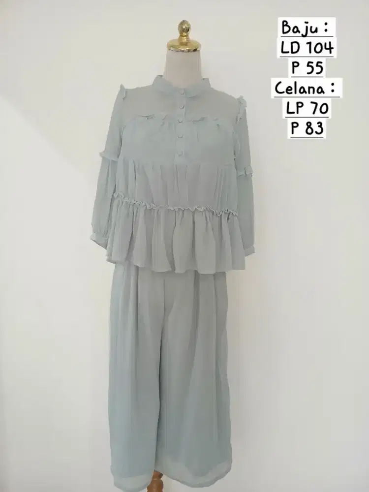 Baju fashion one set sz M, preloved