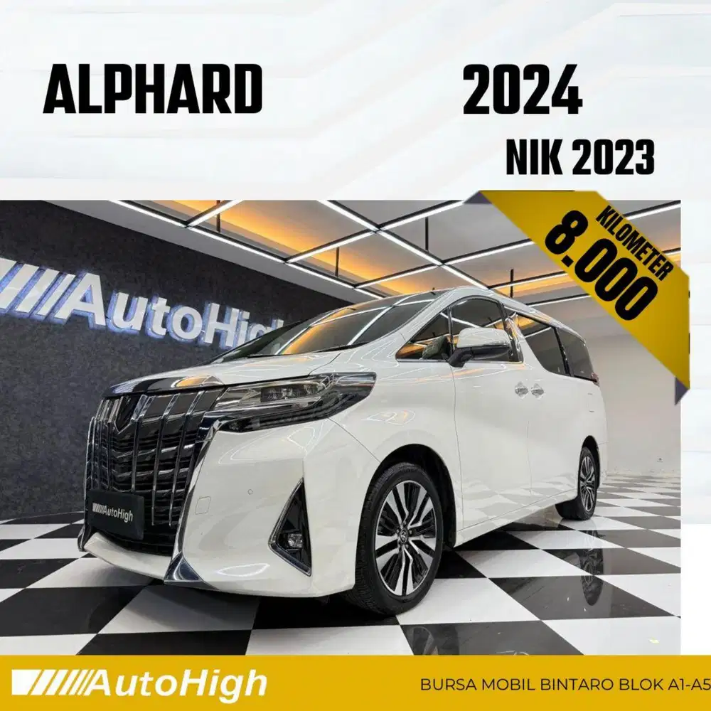 DP10% [Km8.000] Alphard G 2023 White Reg 2022 #AUTOHIGH
