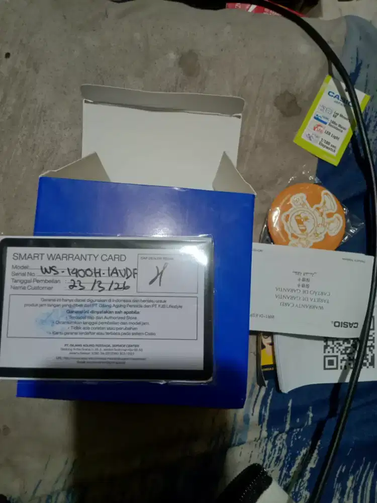 Casio ws-1400h-laudf original masih garansi, beli tgl 23-3/26 bu