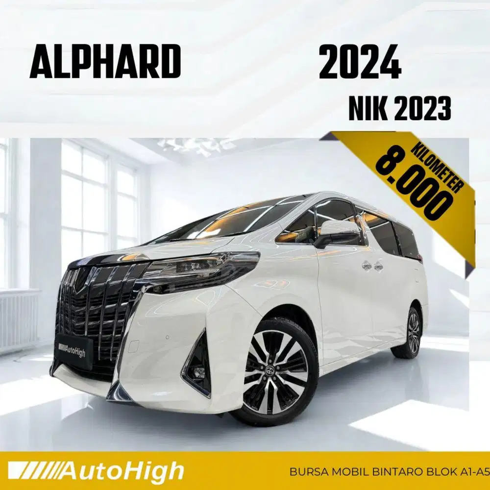 DP10% [Km8.000] Alphard G 2023 White Reg 2024 #AUTOHIGH