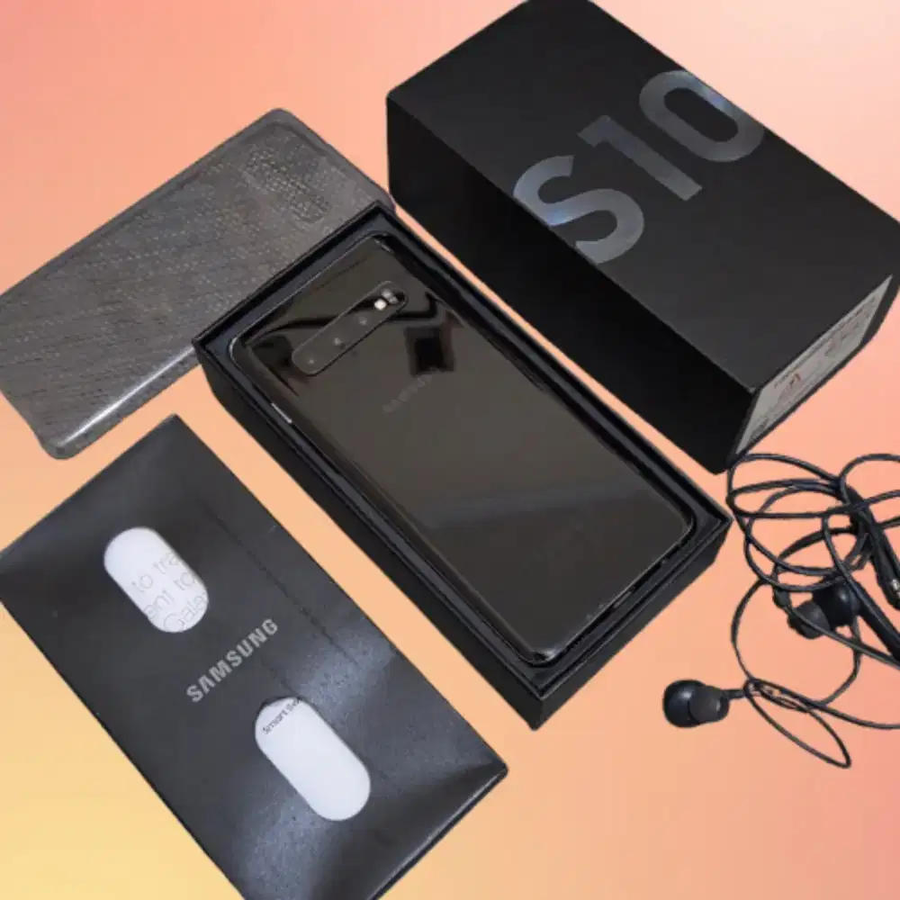 Samsung Galaxy S10 Resmi SEIN Black Fullset