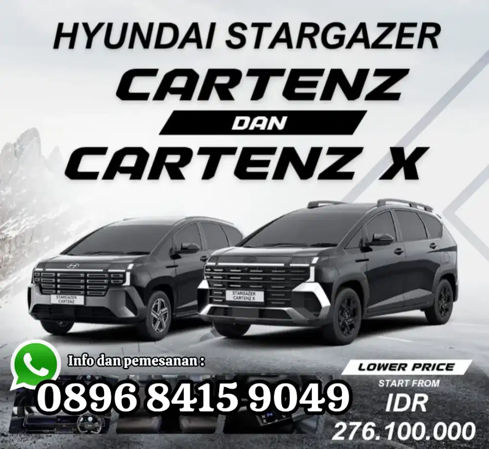 Hyundai stargazer essential ivt cartenz x prime trend style kredit
