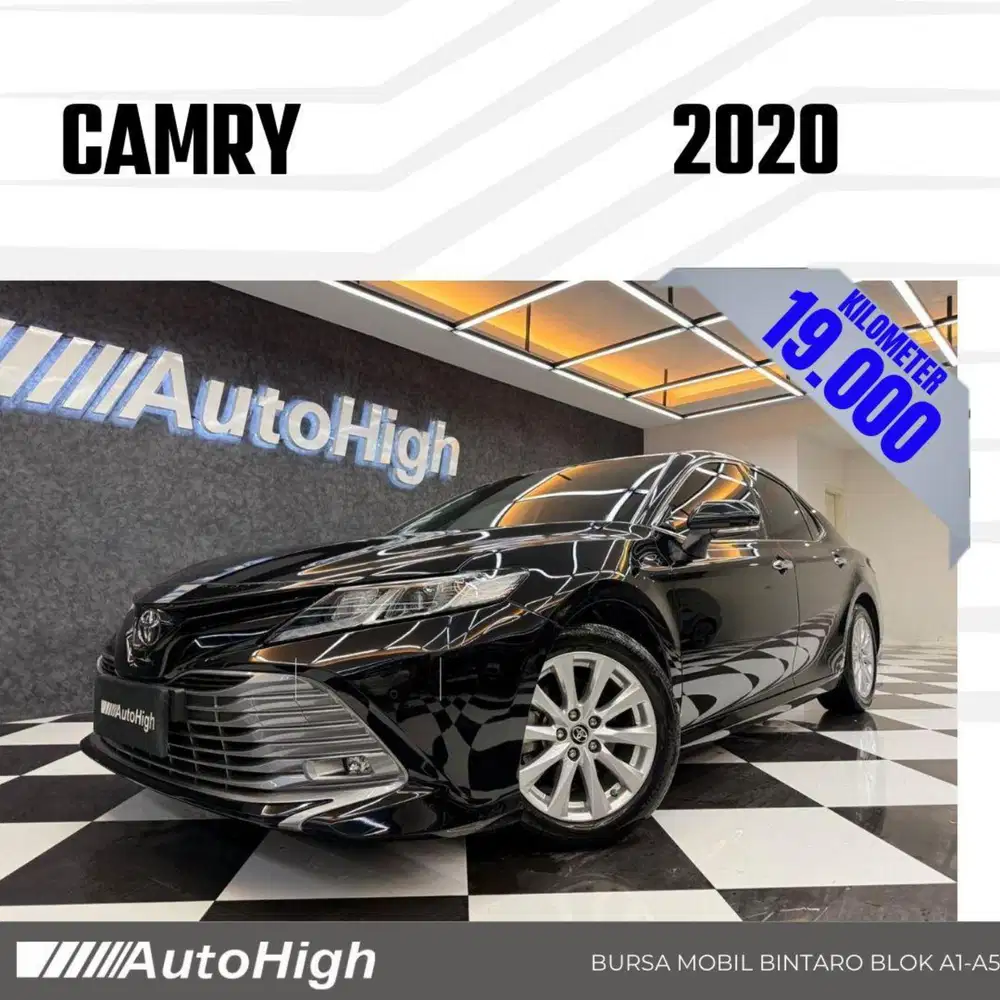 DP10% [Km19.000] Camry V 2020 Black Reg 2021 #AUTOHIGH
