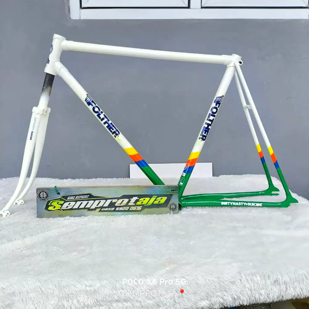 Repaint sepeda Kalcer