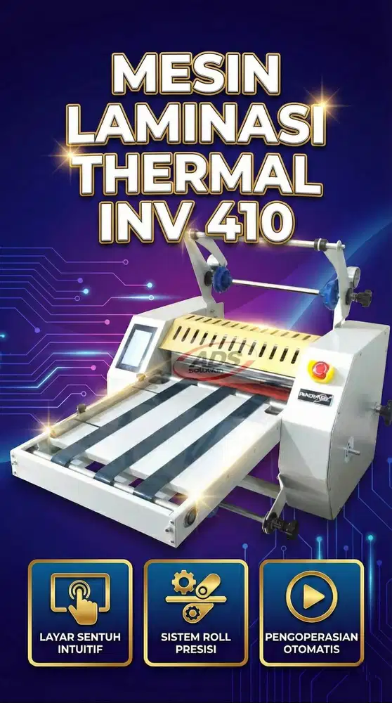 MESIN LAMINASI THERMAL OTOMATIS HIGHPRESS PREMIUM Tipe INV 410