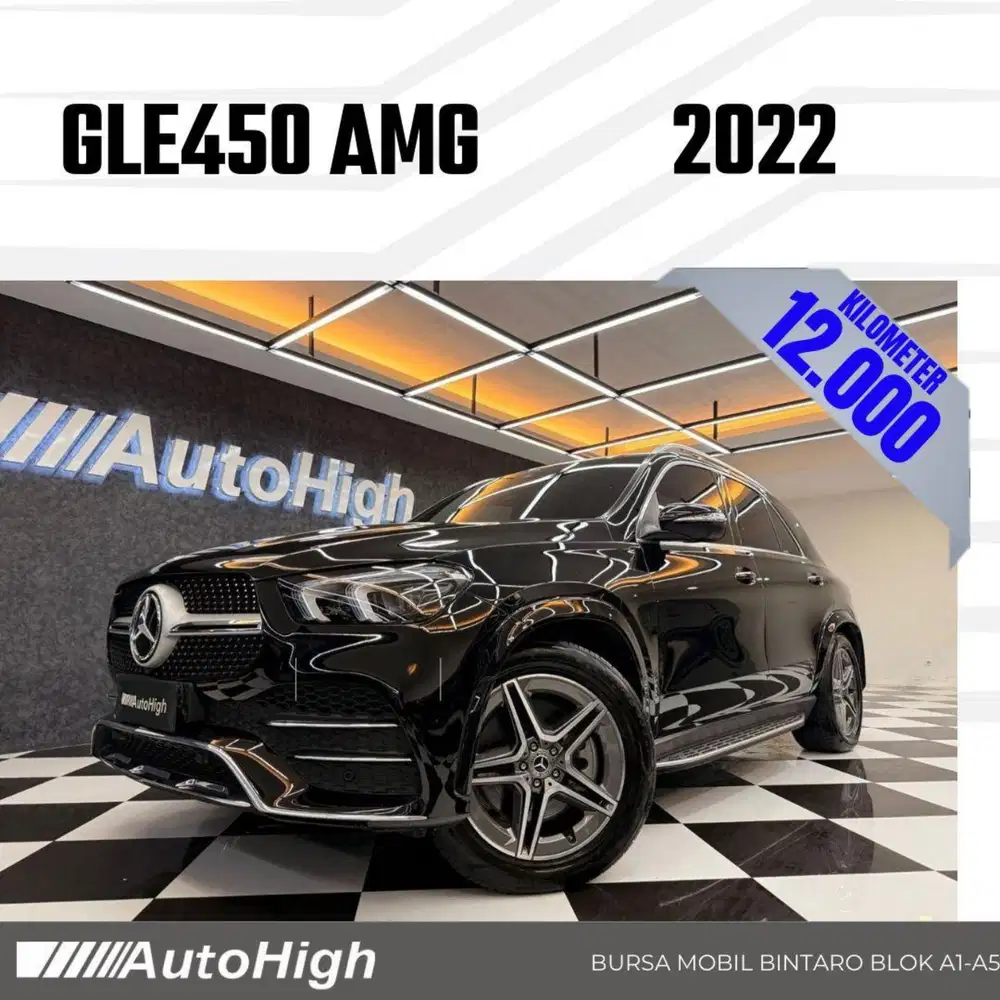 DP10% [Km12.000] GLE450 AMG 2022 Black / GLE 450 Reg 2023 #AUTOHIGH