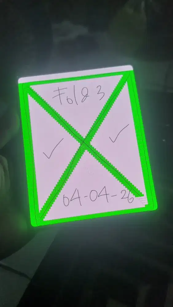 LCD Dalam Samsung Z Fold 3 mulus normal