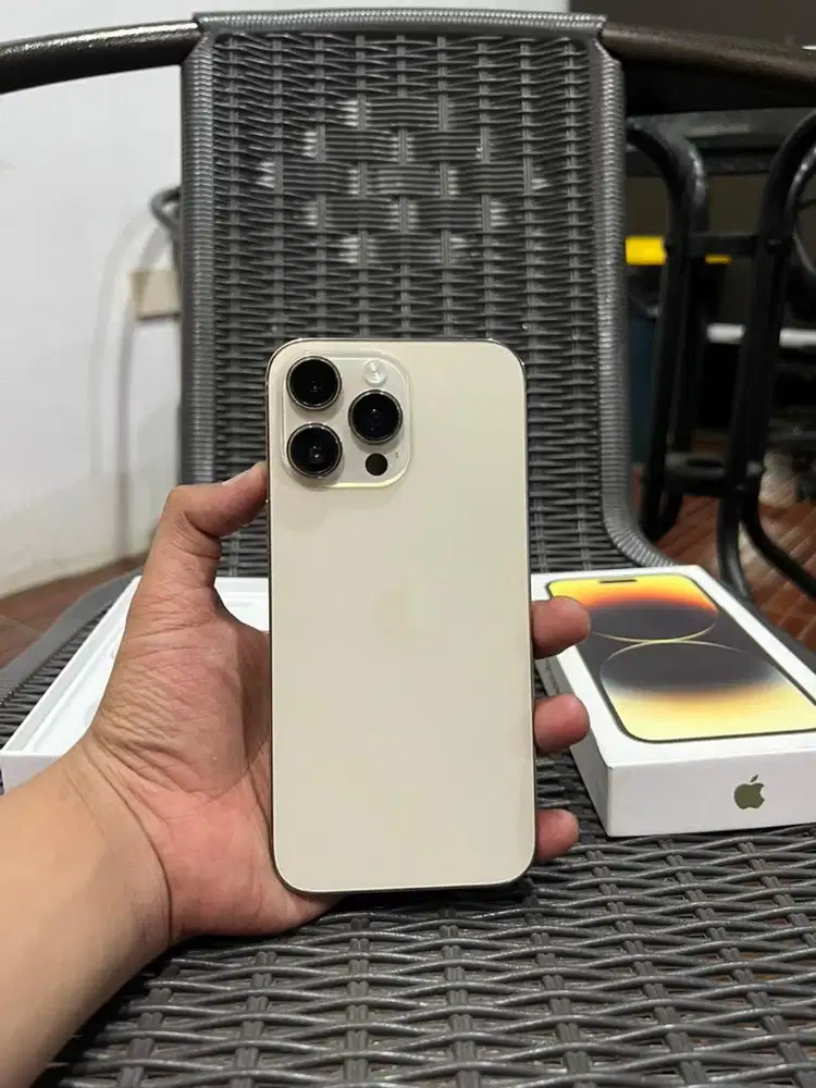 iphone 14 promax 256gb resmi bea cukai ( gold )