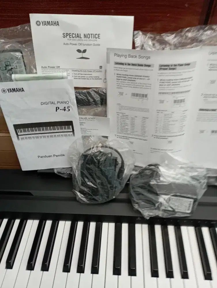 DIJUAL PIANO DIGITAL YAMAHA P45B KEYBOARD DIGITAL PIANO P 45 B DOS NEW