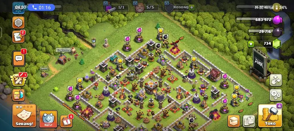 Jual cepat harga dua akun 2jt