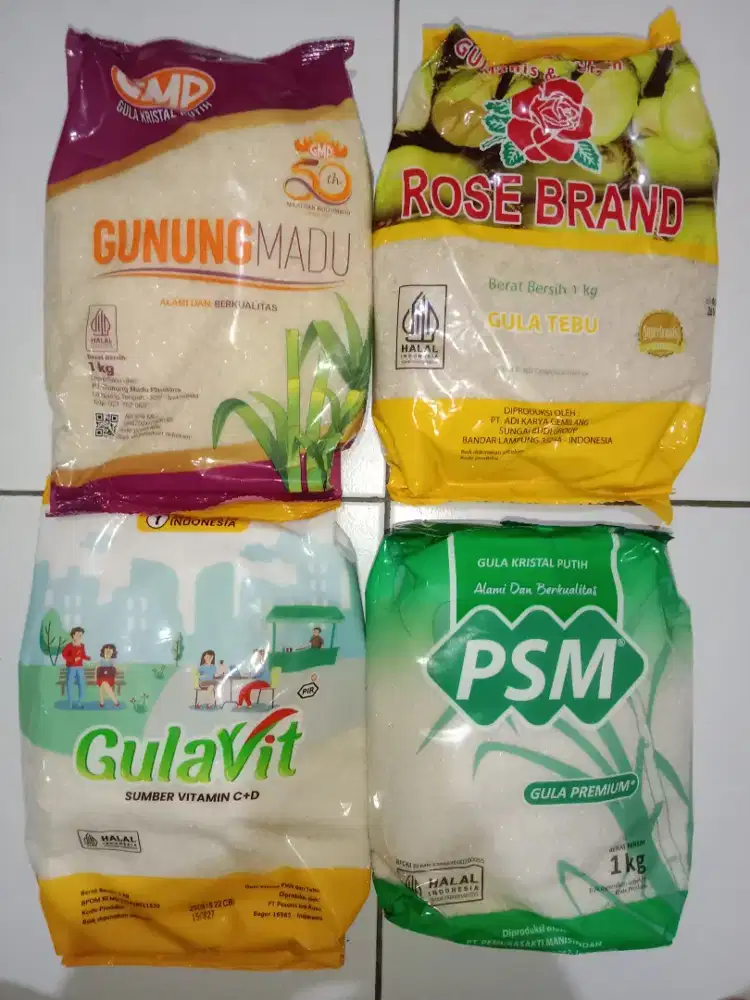 Gula Rose Brand / Gunung Madu / PSM / Gula vit