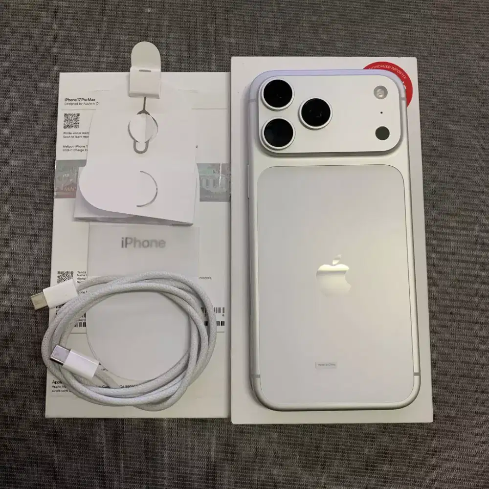 Iphone 17Pm 256GB silver resmi ibox
Bh 100%
