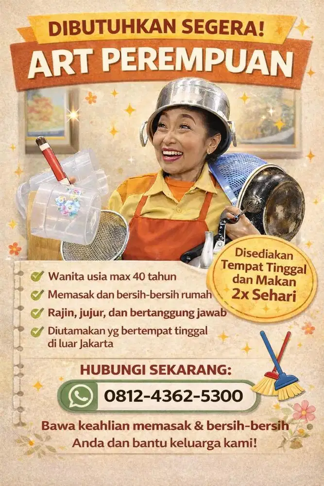 Lowongan ART perempuan