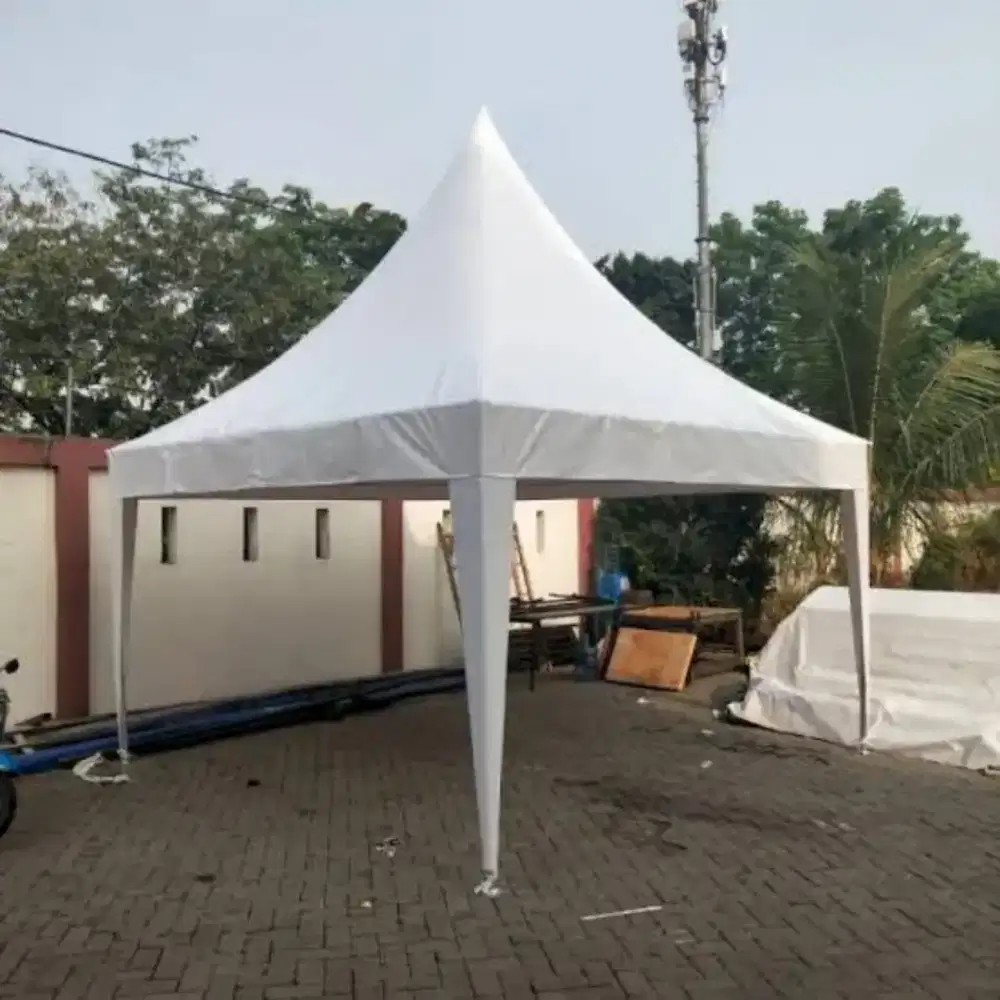 Tenda kerucut tenda bazar ukuran 3x3 double dek