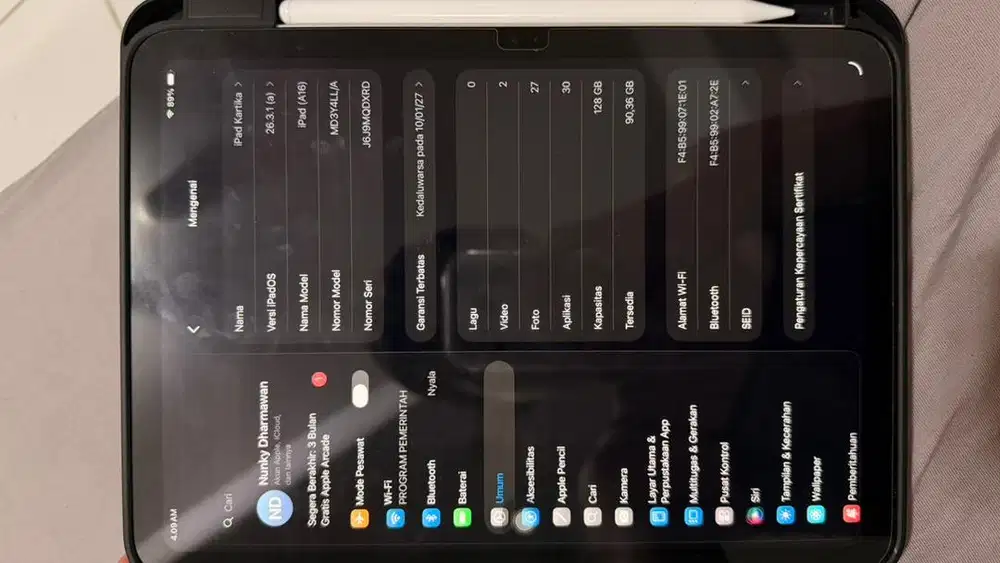 ipad gen 11 inter 128gb